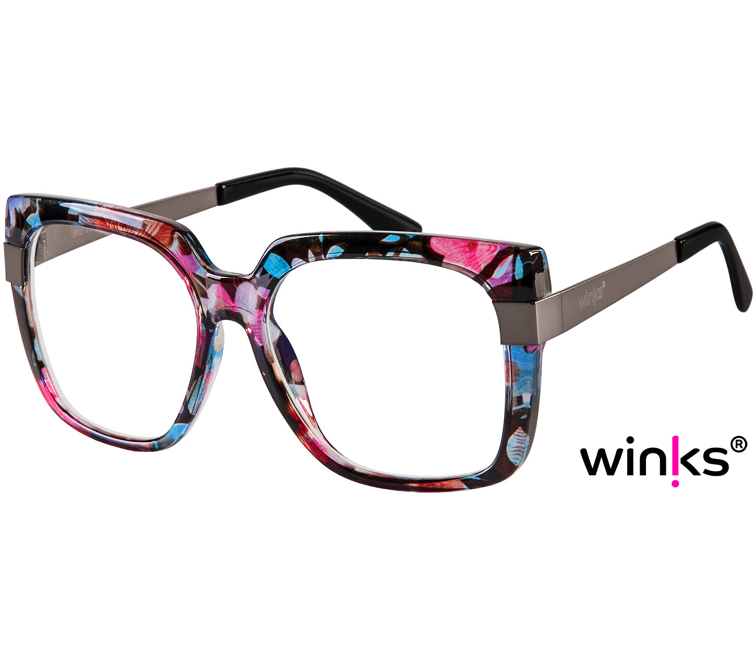 Main Image (Angle) - Pelican (Multi-coloured) Fashion Reading Glasses