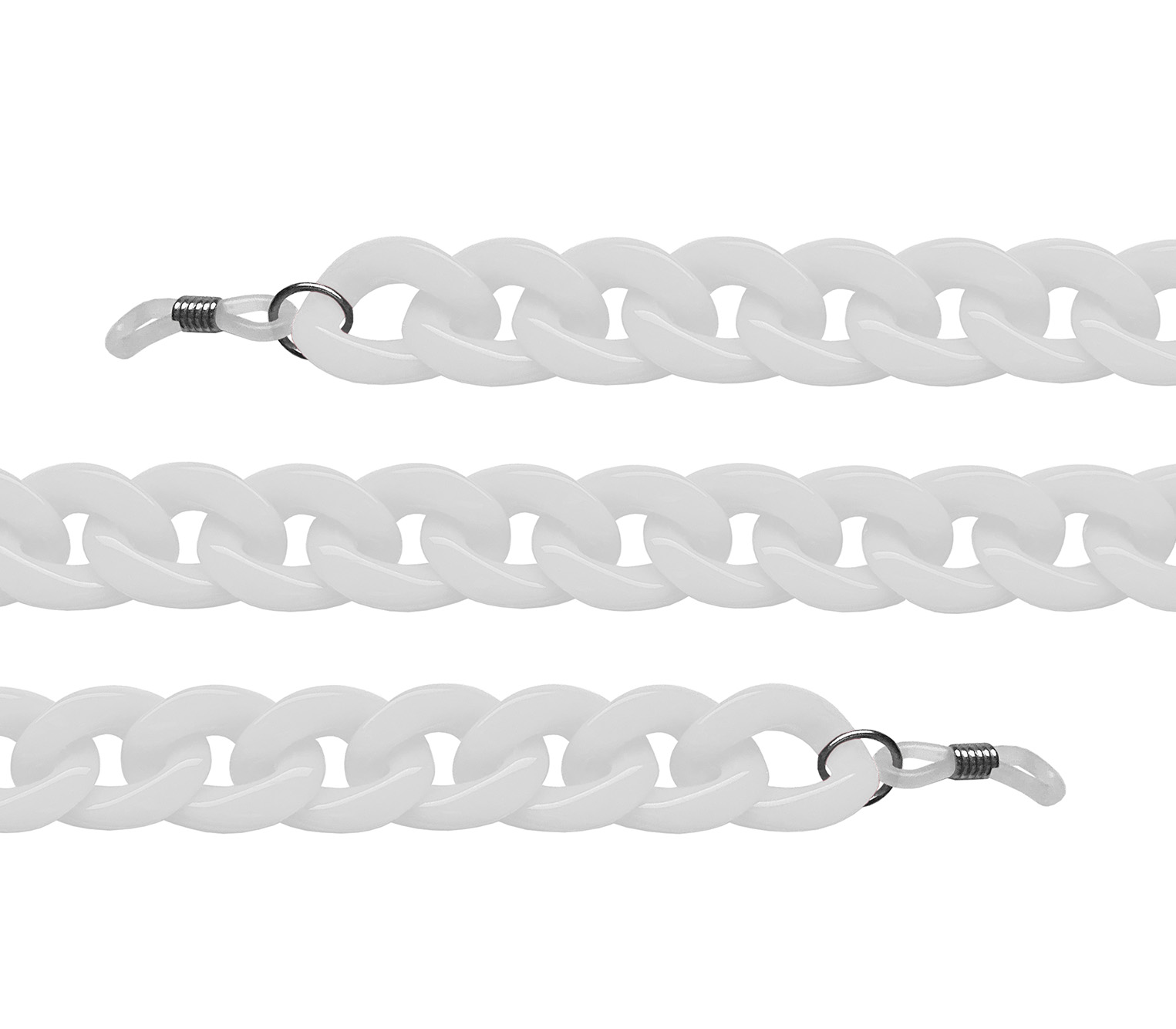 Main Image (Angle) - Coco (White) Glasses Chains Accessories