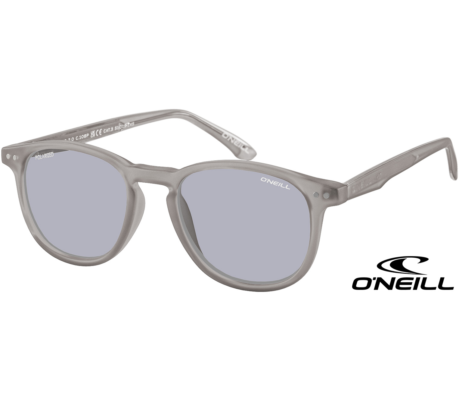 Main Image (Angle) - Summit (Grey) Retro Sunglasses