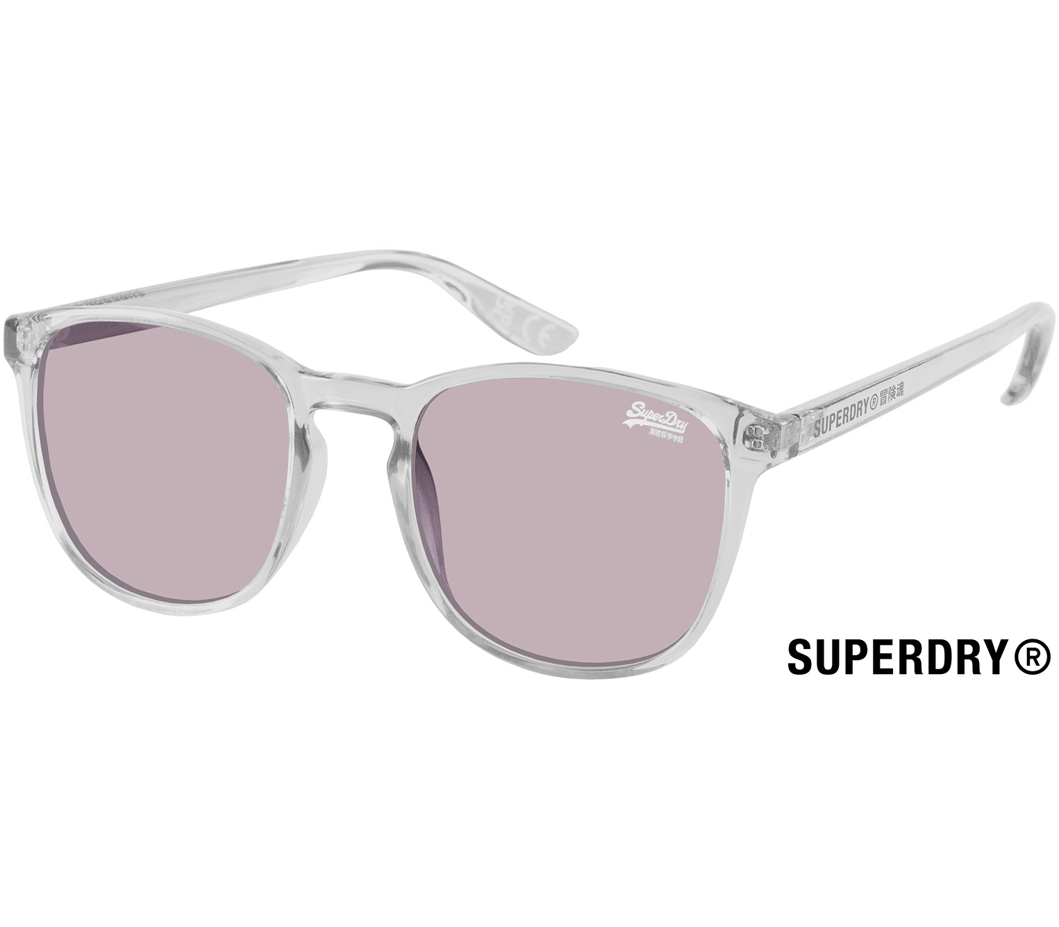 Main Image (Angle) - Shockwave (Grey) Retro Sunglasses