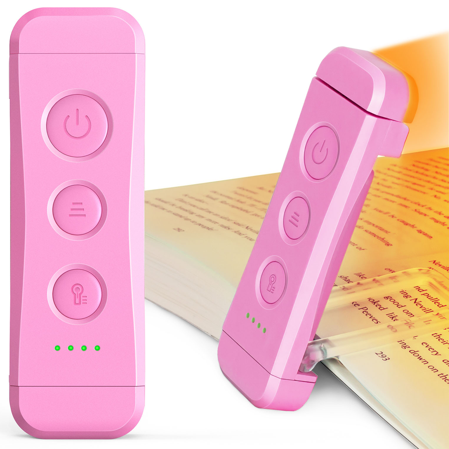 Main Image (Angle) - Beam Mini (Pink) Reading Lights Accessories
