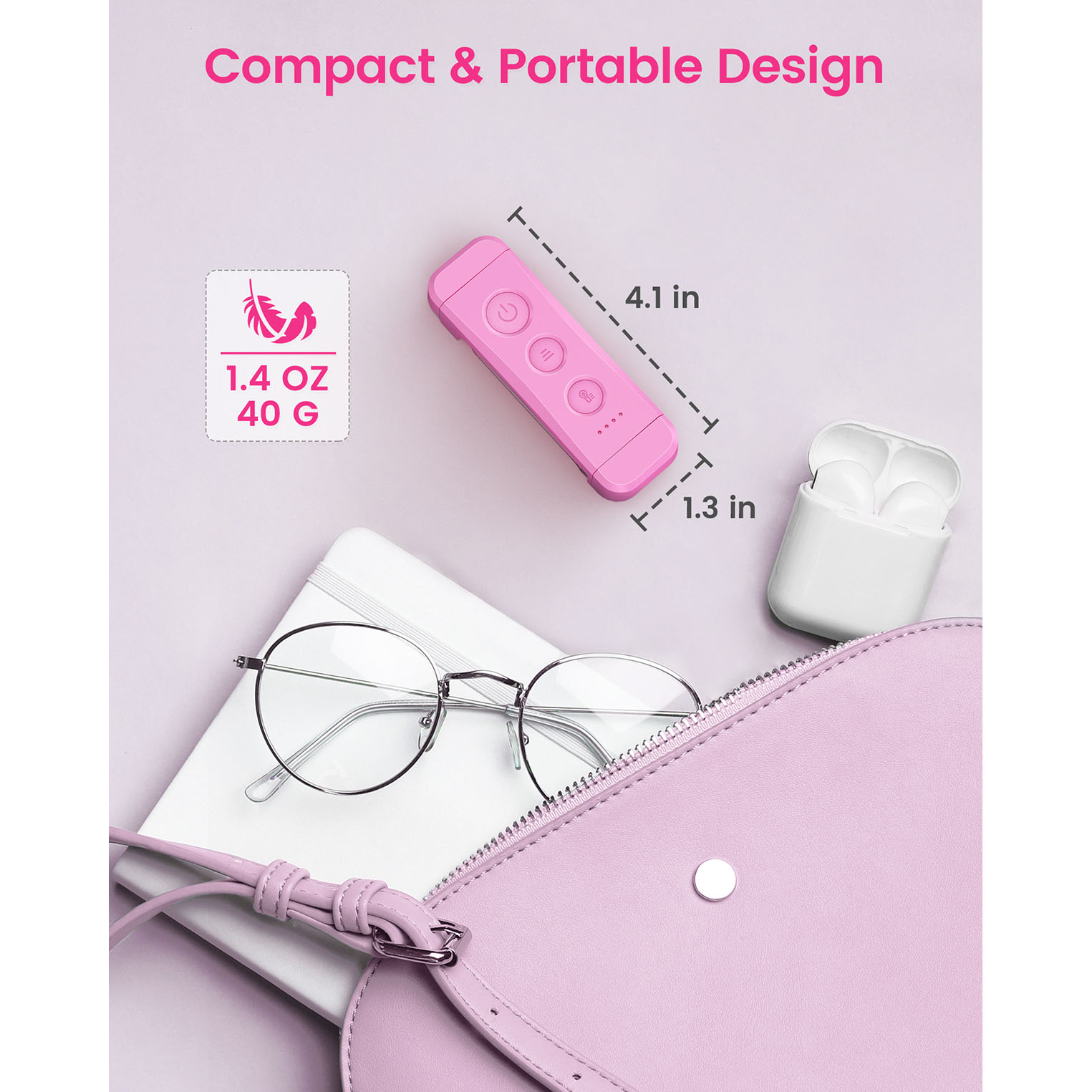 Pink sales reading light