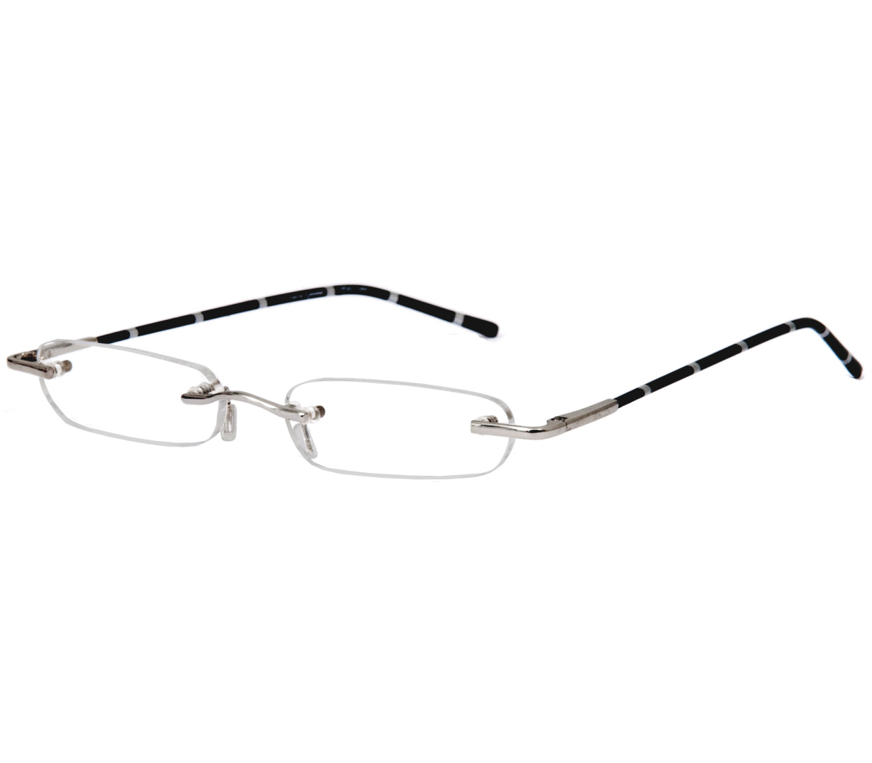 Pinstripe (Black) Tube Reading Glasses