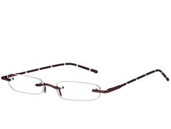 Pinstripe (Brown) Tube Reading Glasses