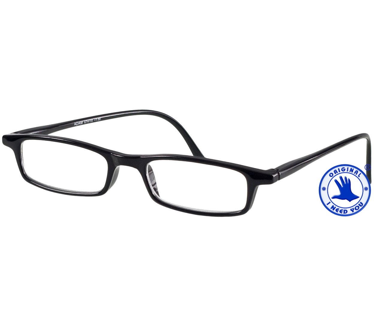 Main Image (Angle) - Adam (Black) Classic Reading Glasses