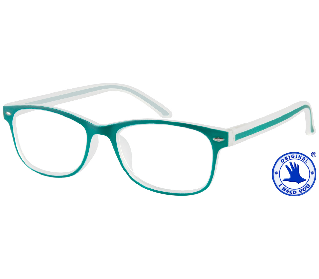 Main Image (Angle) - Minty (Green) Classic Reading Glasses