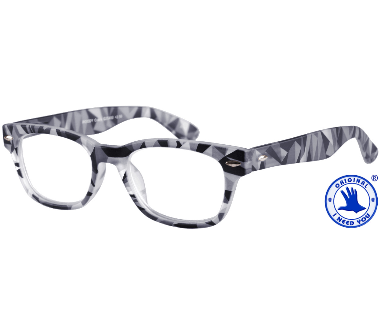 Woody (Grey) Retro Reading Glasses