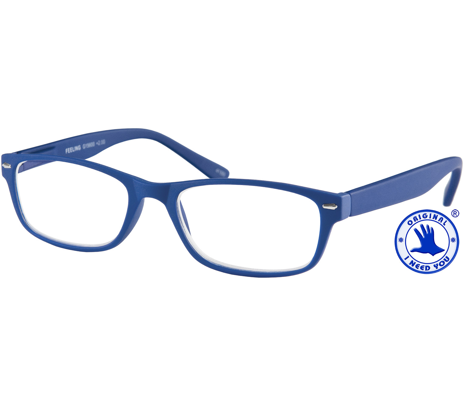 Main Image (Angle) - Feeling (Blue) Classic Reading Glasses
