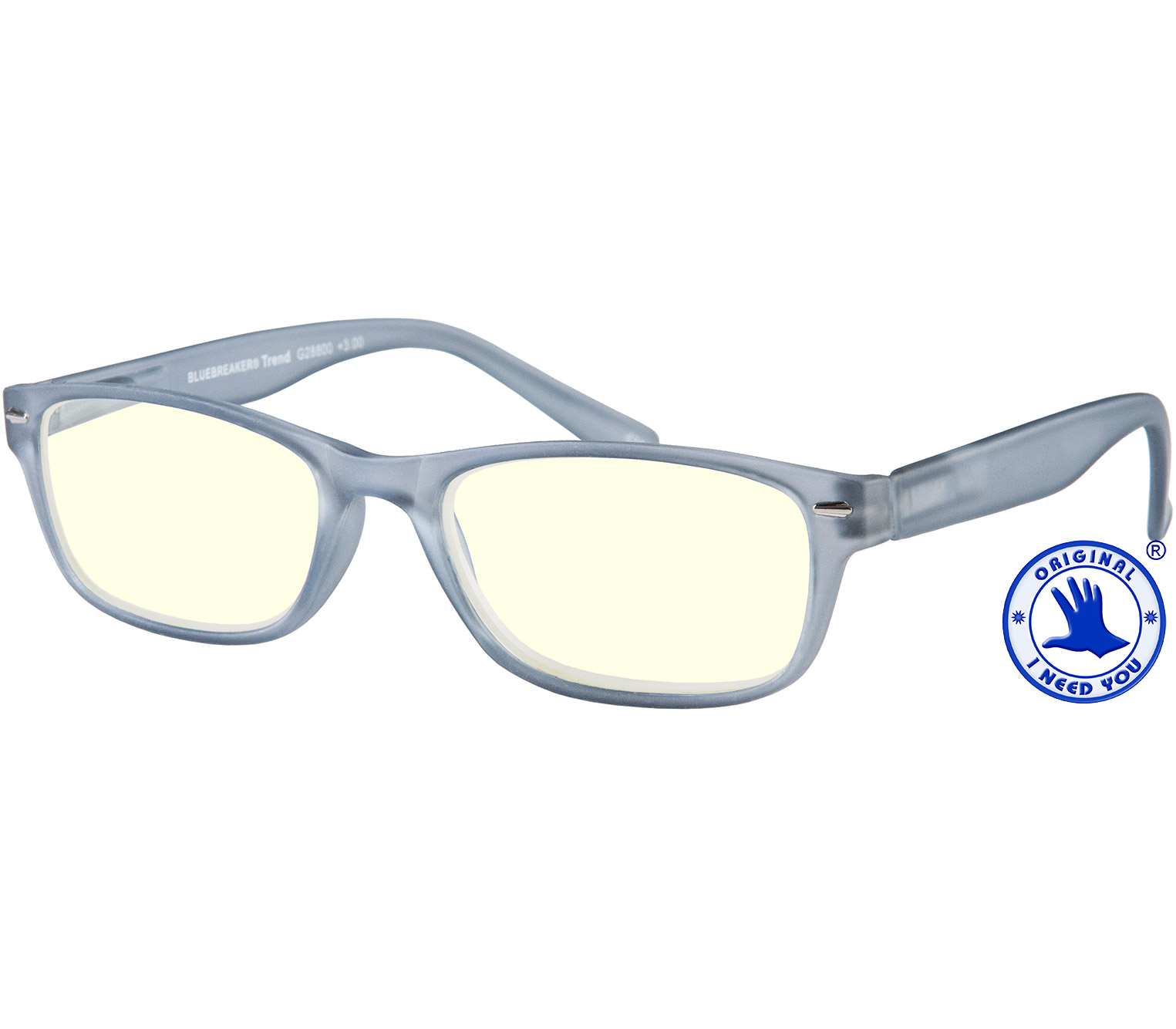Main Image (Angle) - Trend (Grey) Computer Glasses Reading Glasses