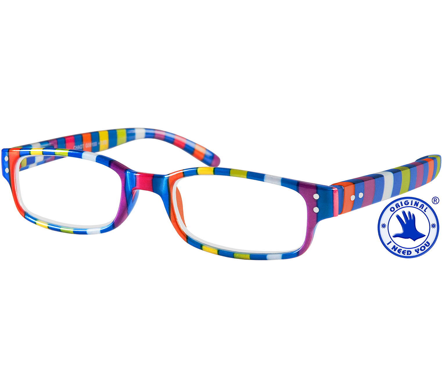 Main Image (Angle) - Chaos (Multi-coloured) Fashion Reading Glasses