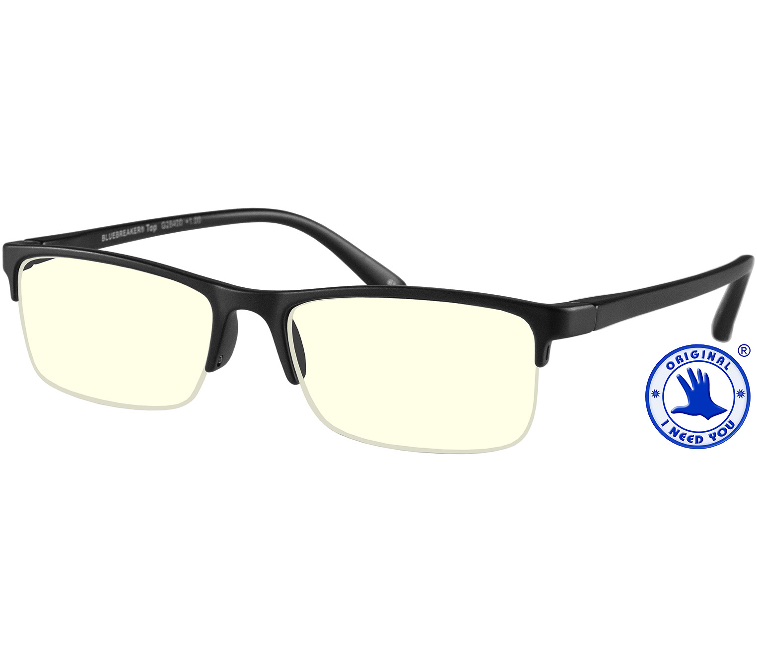 Main Image (Angle) - Sonar (Black) Blue Light Glasses Reading Glasses