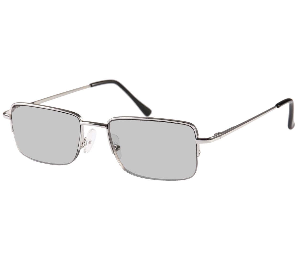 Main Image (Angle) - Sorrento (Silver) Classic Sun Readers
