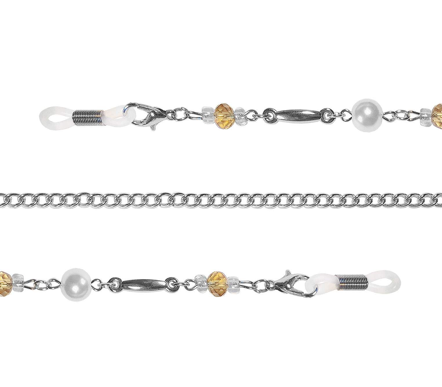 Main Image (Angle) - Reflex (Silver) Glasses Chains Accessories